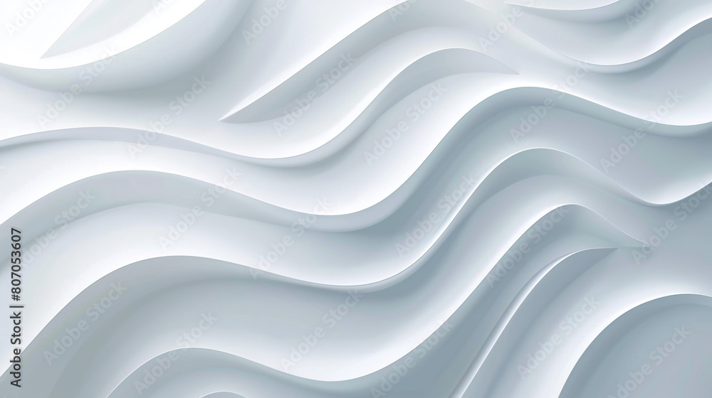 Poster white abstract background with smooth lines. ai.