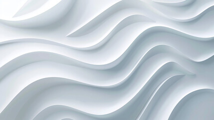 White abstract background with smooth lines. AI.