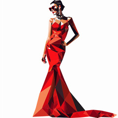 woman in red dress © Pawel
