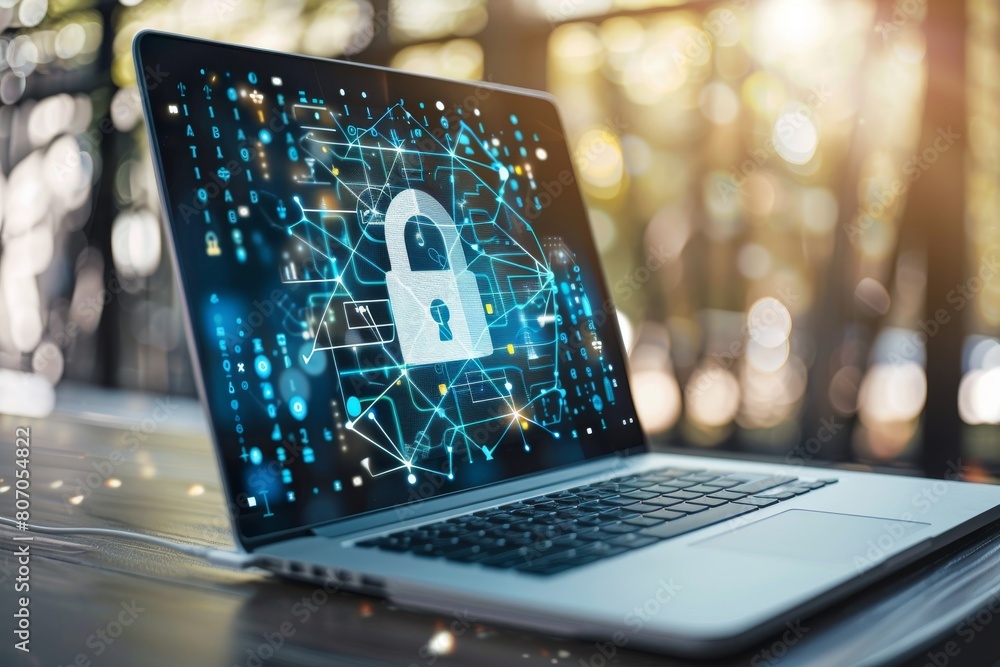 Poster secure browsing on cyber platforms enhances data protection and business security against cyber thre