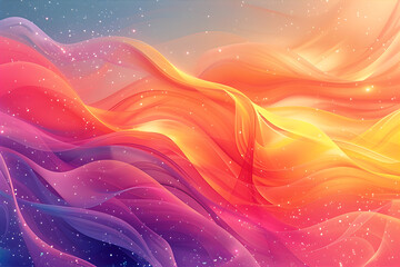 Data waves. Modern neon abstract backdrop. Virtual cyberspace. Gradient background.  Dynamic waves. Technology background. Innovation background.