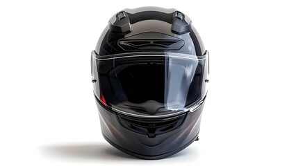 Fototapeta premium Isolated modern motorcycle helmet for road safety. Concept Road Safety, Modern Motorcycle Helmet, Isolated Object