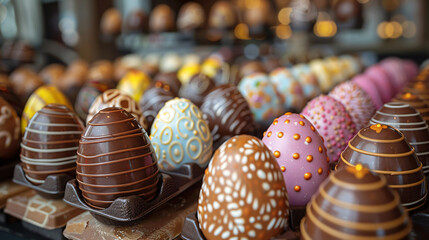 chocolate easter eggs in store