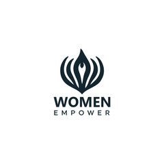 women empowerment logo, women power logo design freedom logo, women day logo