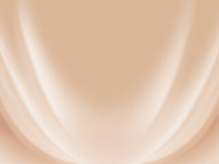 Curtain light brown wave and soft shadow. frabic shapes curve designs. abstract background on...