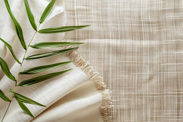 Hemp Horizons: A Natural Fiber Textile Mockup with Eco-Friendly Samples