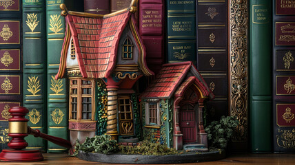 books and house