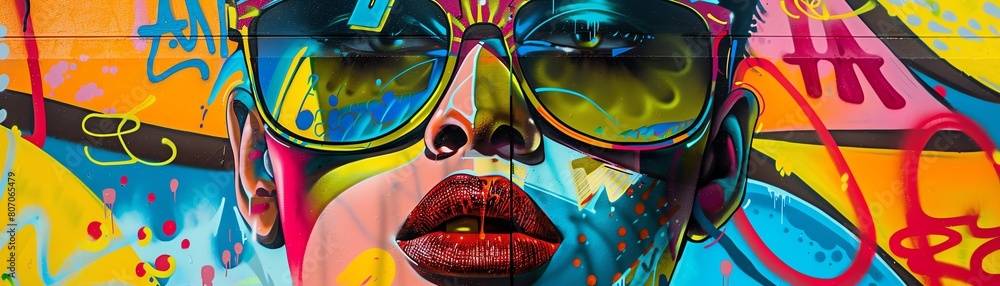 Aufkleber capture the latest fashion trends through a dynamic mix of street art elements and unexpected camera