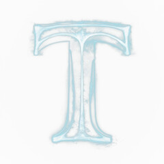 Unique X-Ray letter T from the alphabet. A to Z collection. Transparent background PNG. Ideal for fiction and non-fiction themes. Hospitals, veterinarians, doctors, clinics, horror and much more.