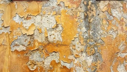 Fototapeta premium Stucco wall with a rough, pitted texture, commonly seen on Mediterraneanstyle homes.