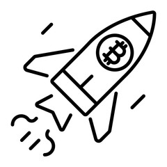 Check out linear style icon of crypto boost 