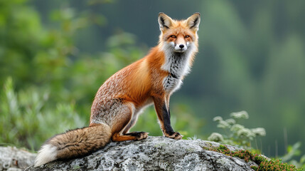 Fototapeta premium red fox in the wild