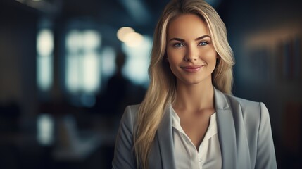 Obraz premium portrait of a confident and successful businesswoman, 
