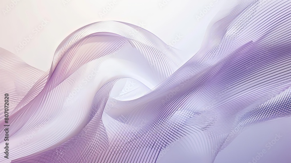 Aufkleber minimalist composition with intersecting lines and ethereal shades of color