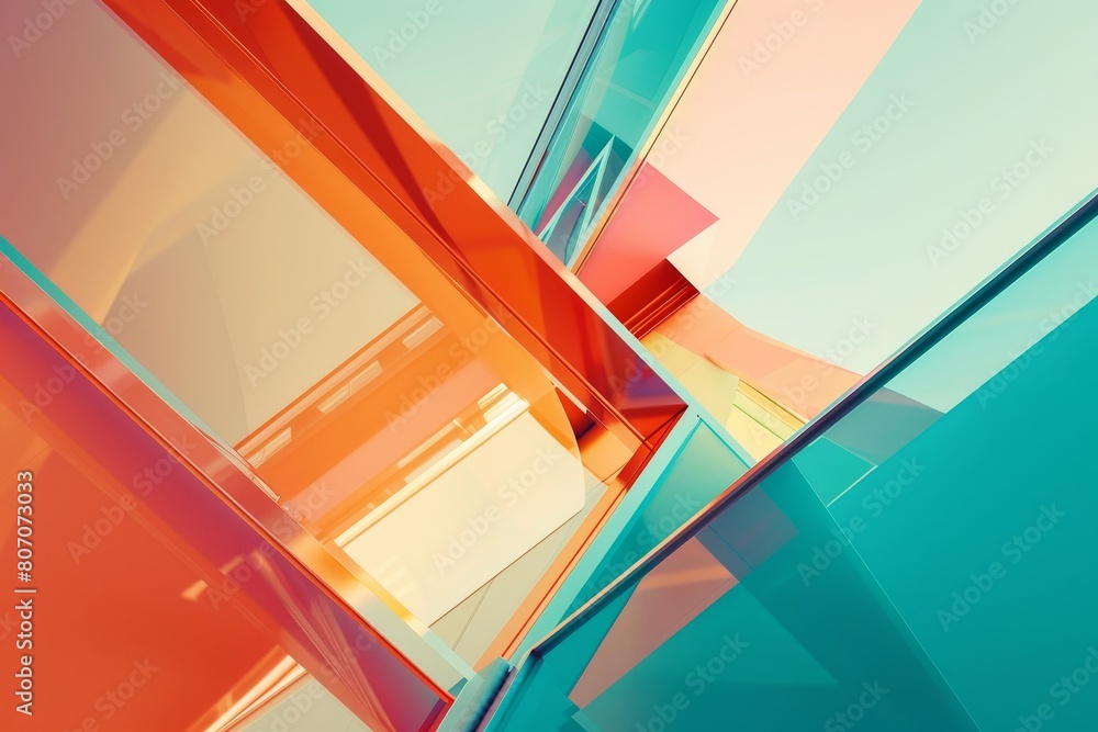 Poster a colorful abstract image with a lot of different colors and shapes