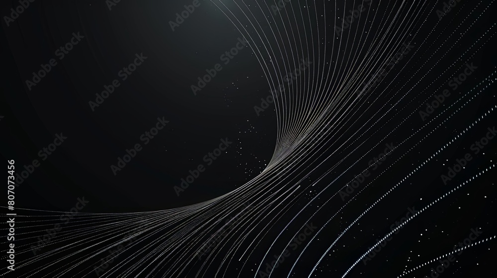 Poster minimalist composition with intersecting lines and interstellar shades, featuring a isolated backgro