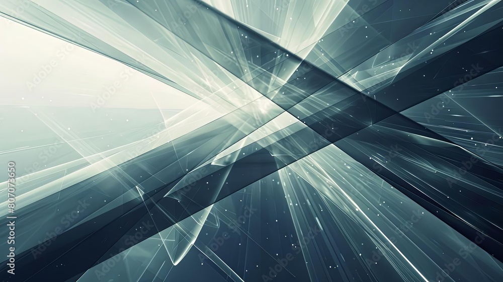 Aufkleber minimalist composition with intersecting lines and interstellar shades