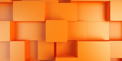 Orange minimalistic geometric abstract background with seamless dynamic square suit for corporate, business, wedding art display products blank 
