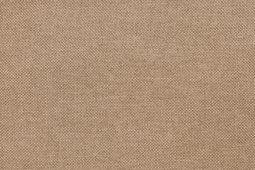 Brown fabric cloth texture background, seamless pattern of natural textile.