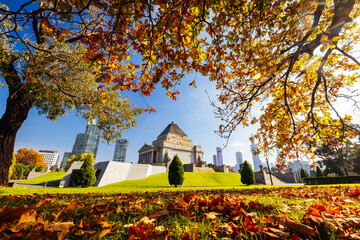 Shrine of Remembrance in Melbourne Australia