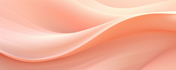 Peach abstract wavy pattern in peach fuzz color, monochrome background with copy space texture for display products blank copyspace for design text 