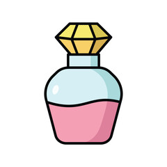 perfume icon vector design template simple and clean