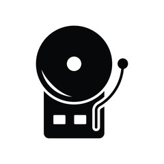 school bell icon vector design template simple and clean