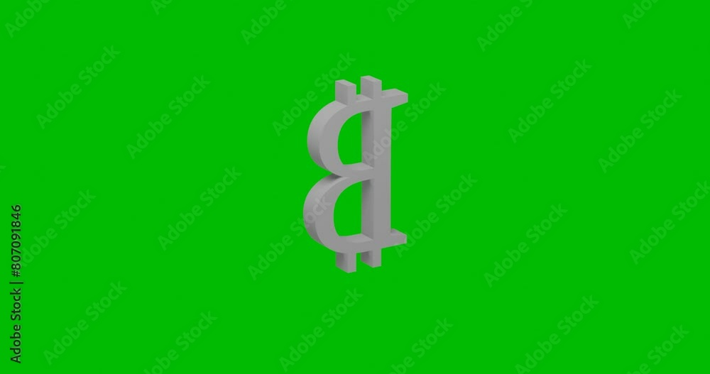 Poster animation of rotation of a white bitcoin symbol with shadow. simple and complex rotation. seamless l