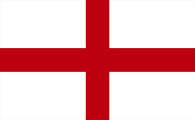 Fototapeta premium English flag vector illustration. The national flag of England.