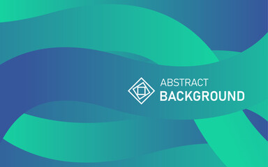 Abstract background with waves in aqua colour, in vector.