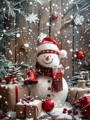 Obraz premium Merry Christmas! Christmas background, postcard.