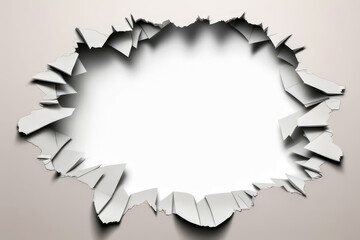 Fototapeta premium hole in paper