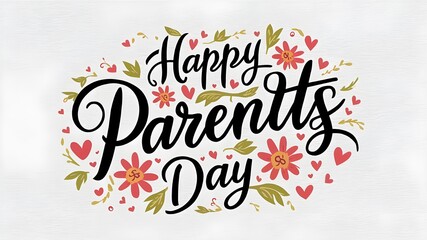 Naklejka premium Poster Design for Parents Day Celebration