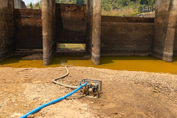 In the summer there is always a water shortage.
