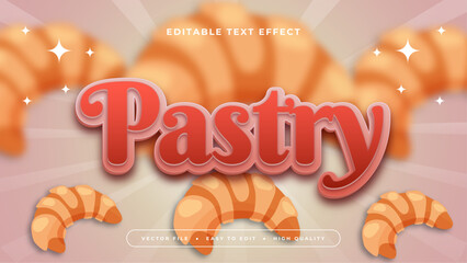 Orange red and pink pastry 3d editable text effect - font style