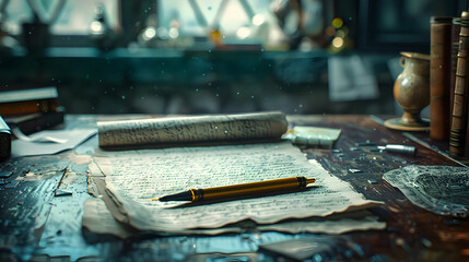 Photo realistic image of writing coach encouraging writer to continue project with feedback and focus