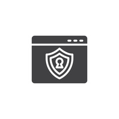 Internet security vector icon