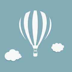 Fototapeta premium Hot air balloons are aerial vehicles that are soft and filled with lightweight gas. They float in the air with the help of hot air or helium gas, providing beautiful views from high altitudes