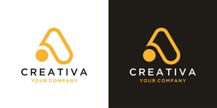 Initial letter A logo design inspiration 