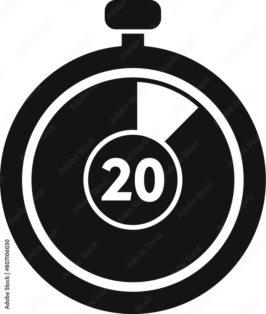Poster stopwatch timer icon simple vector. contract online length. period arrow