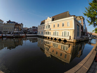 Aveiro pictoresque village canals view, The Venice Of Portugal