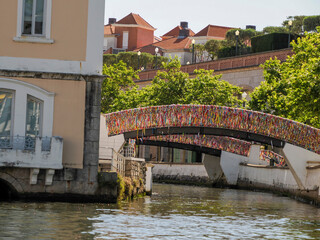 Aveiro pictoresque village canals view, The Venice Of Portugal