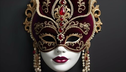 A regal mask inspired by royalty featuring rich v upscaled 4