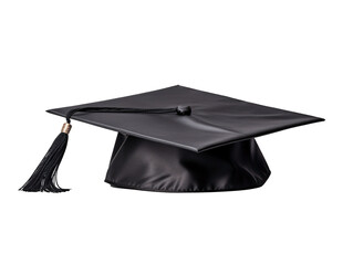 a black graduation cap with a tassel