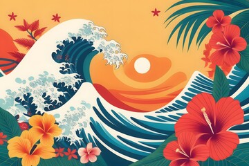 Obraz premium AAPI heritage month. Asian American and Pacific Islander background with copy space