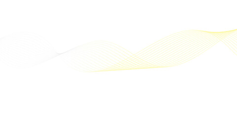 Abstract simple background yellow gradient line on white backdrop.yellow blend wave lines and technology background.Vector illustration.