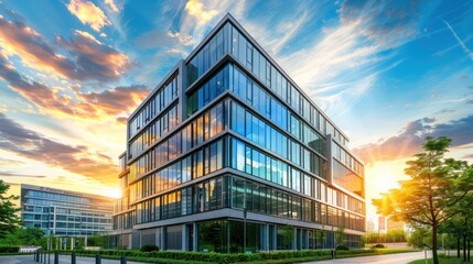 Modern Building - The Symbol of Success for Business and Corporate Sector in Commercial and Urban.