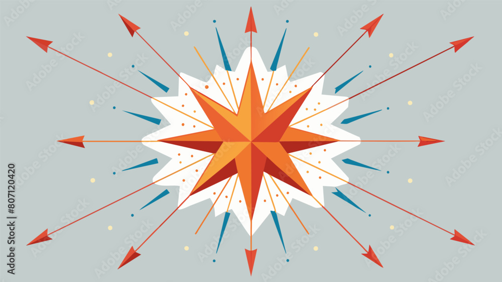 Aufkleber an explosion effect diagram with a central point representing the initial spread of the rumor and ea