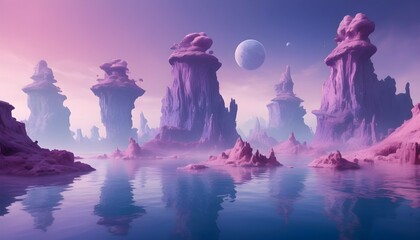 A surreal dreamscape with floating islands and sur upscaled 4