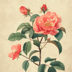 vintage roses background